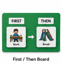 First-Then Board