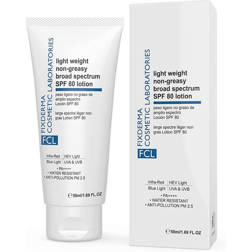 FCL Light Weight Non-Greasy Broad Spectrum SPF 80 Lotion 50ml