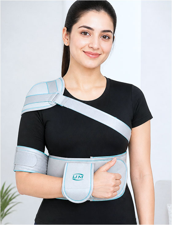 Elastic Shoulder Immobilizer With Shoulder Cup