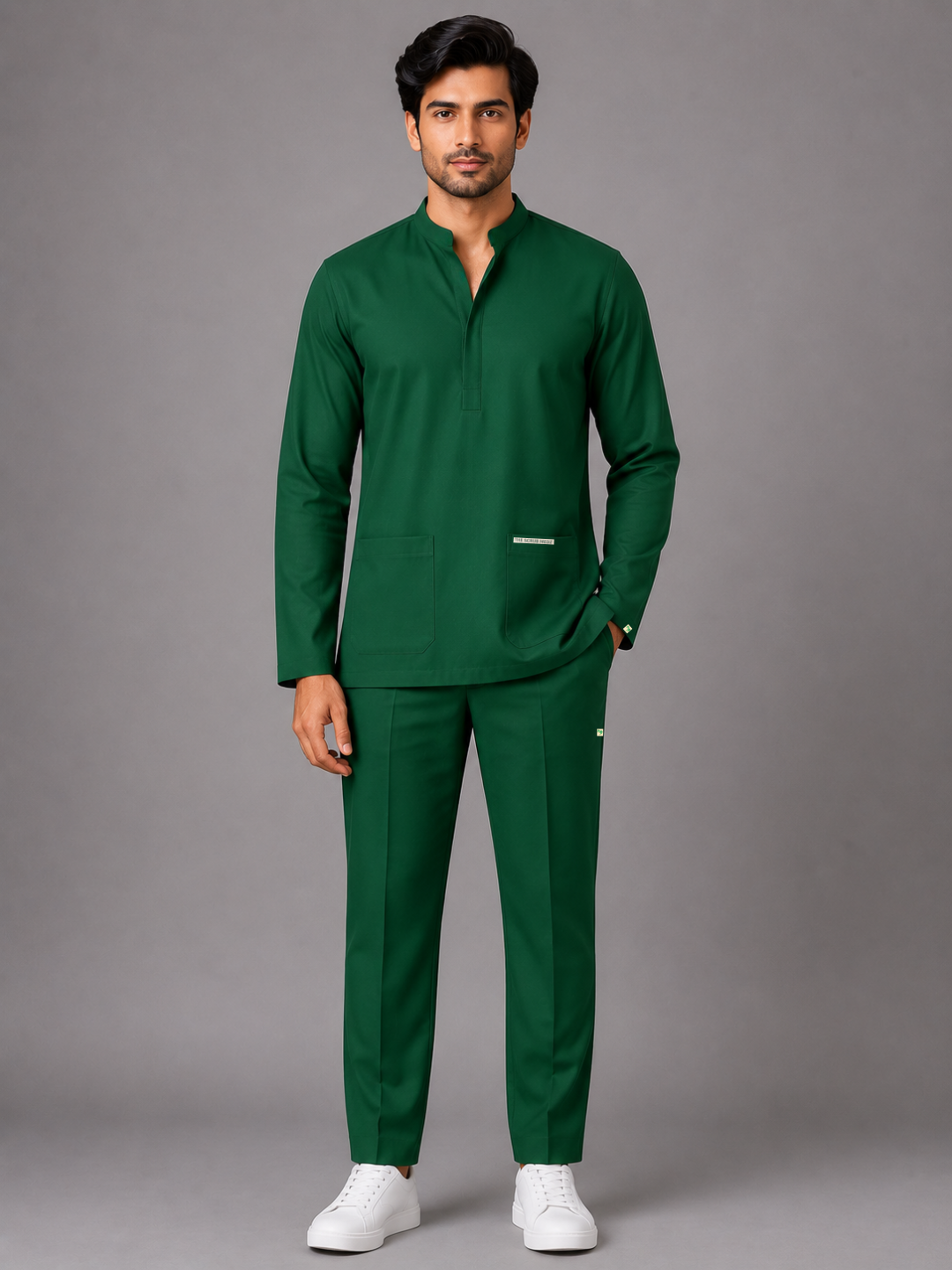 Elite 6 Pocket Mandarin (Green) Men