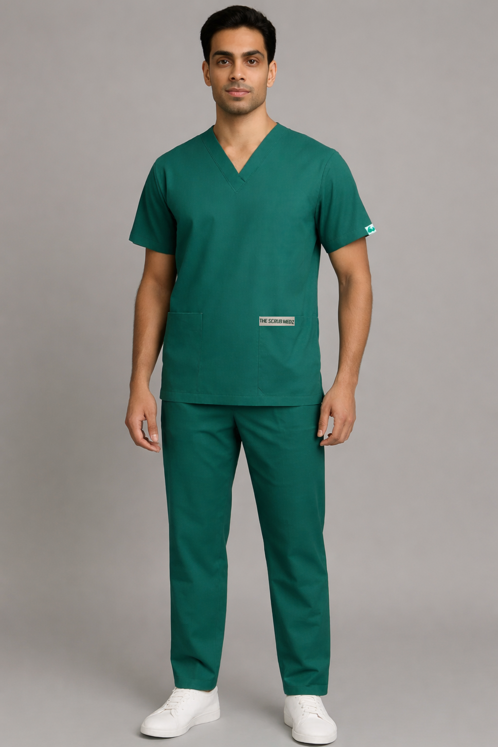 Prestige 4 Pocket V Neck (Light Green) Active Scrub