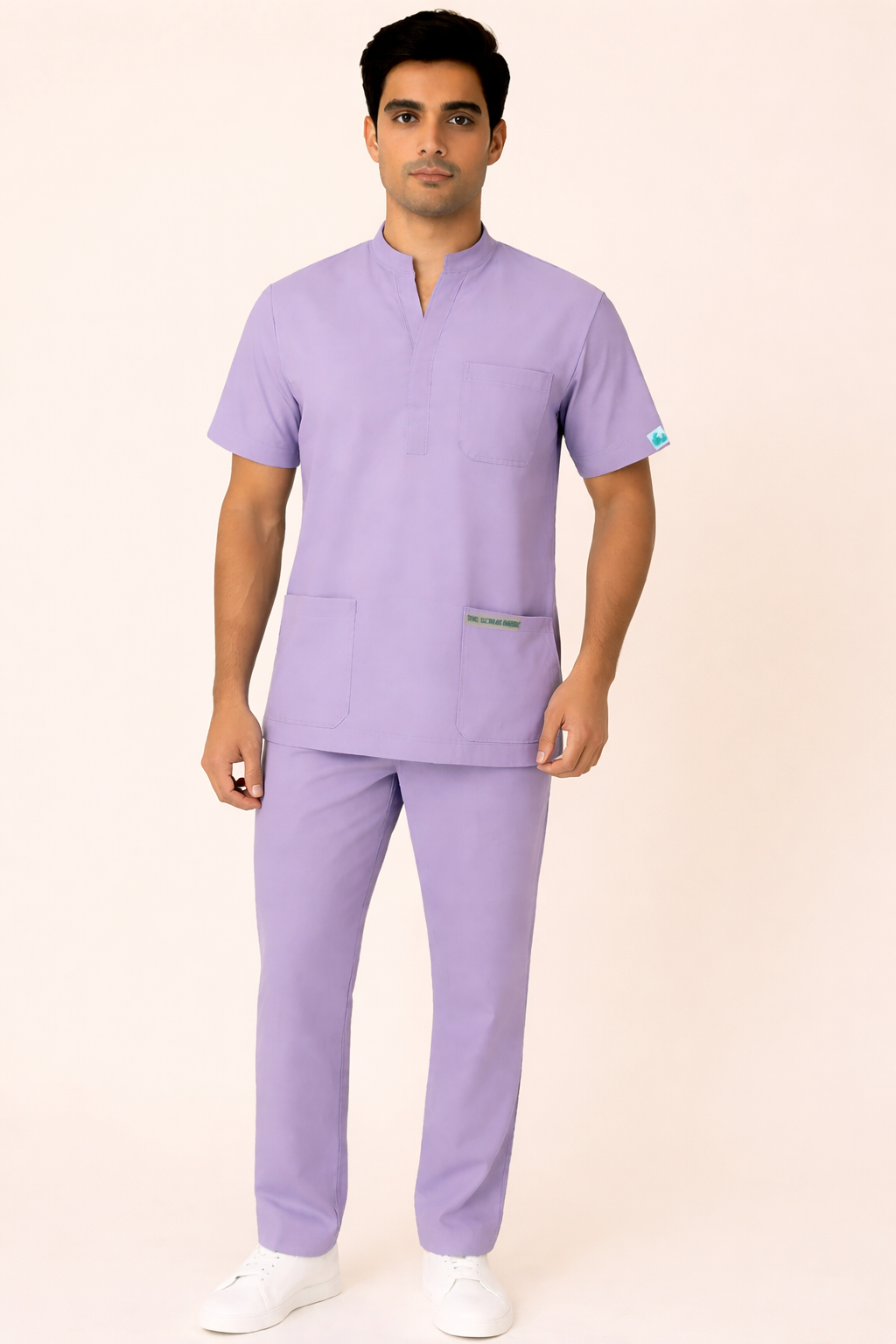 Elite 6 Pocket Mandarin (Purple) Men Scrub