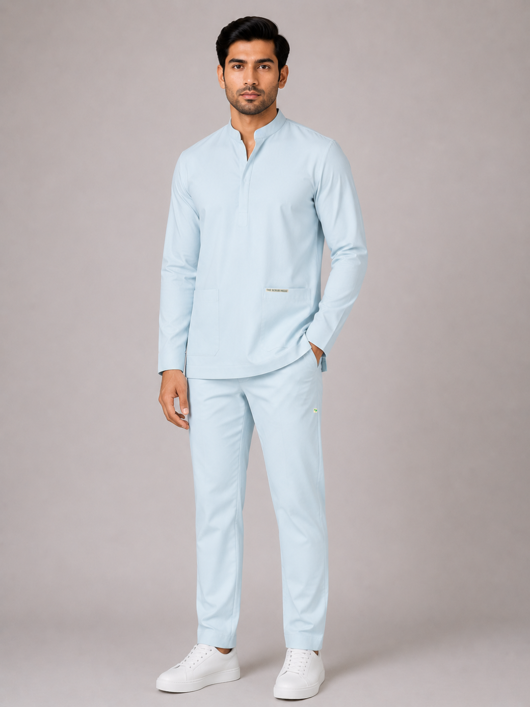Elite 6 Pocket Mandarin (Sky Blue) Men