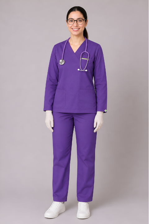 Elite V Neck (Purple) Women