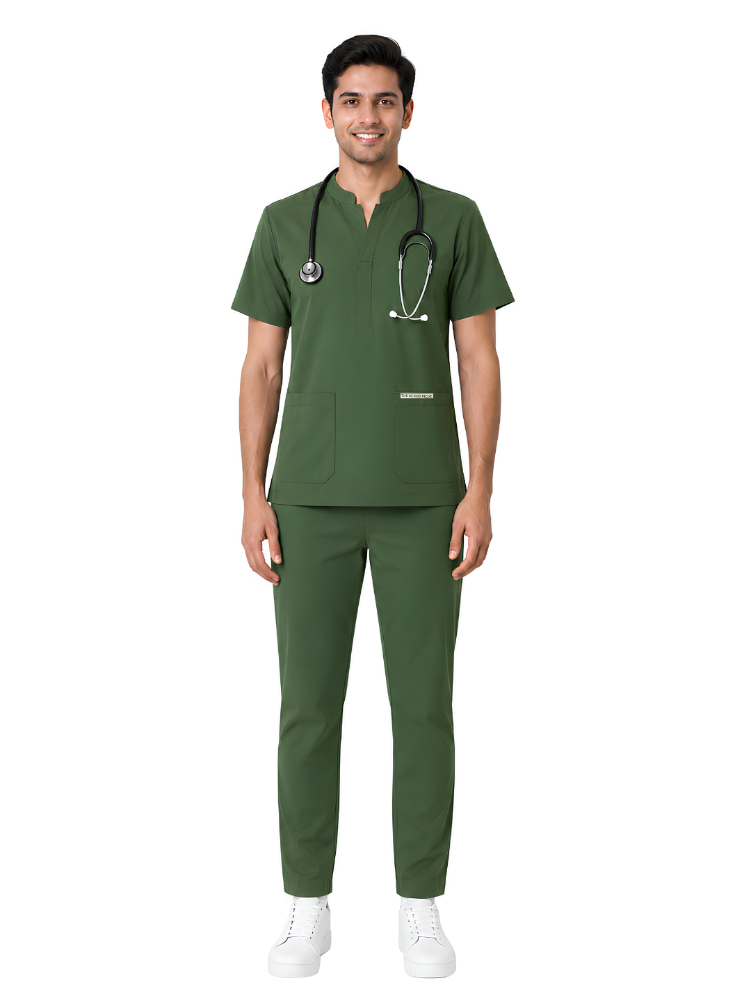 Onyx 4 Pocket Mandarin Men (Green) Scrub