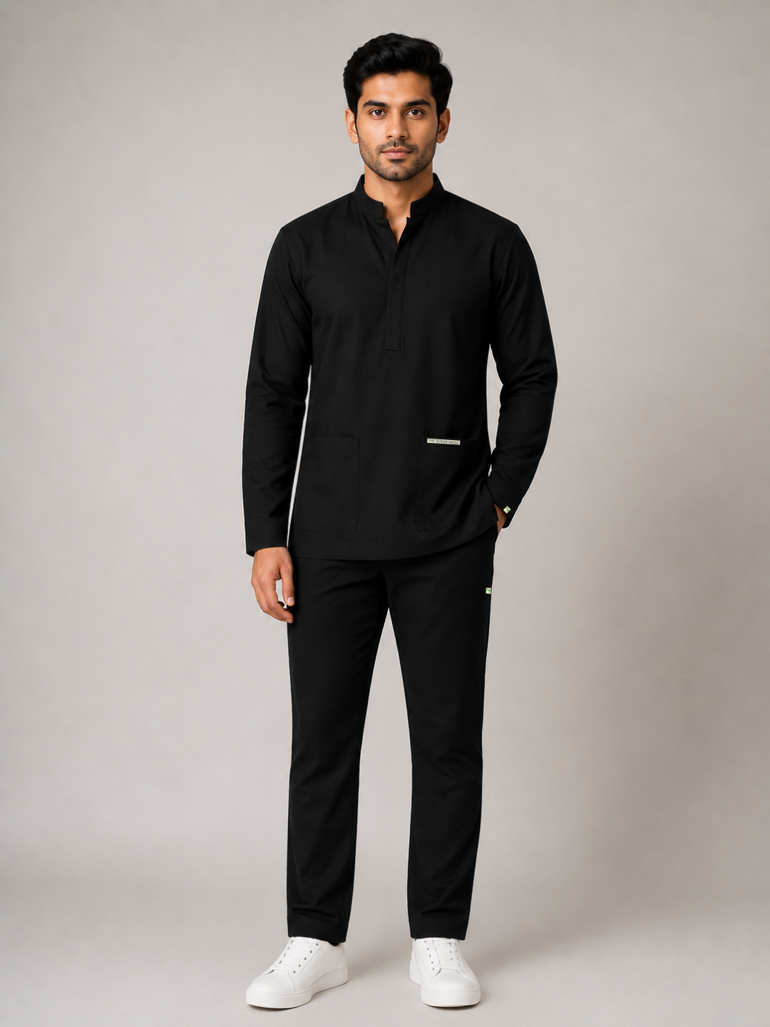 Elite 6 Pocket Mandarin (Black) Men