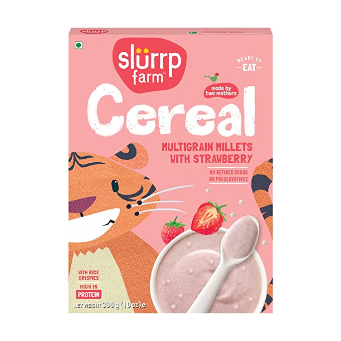 Slurrp Farm Multigrain Millets Cereal with Strawberry 300g