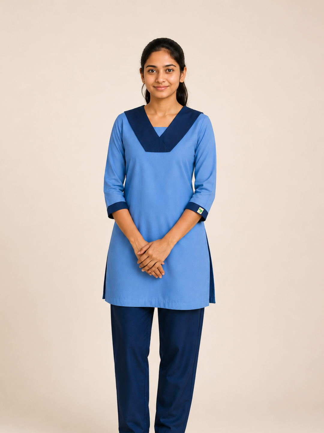 Housekeeping Blue Dress For Women