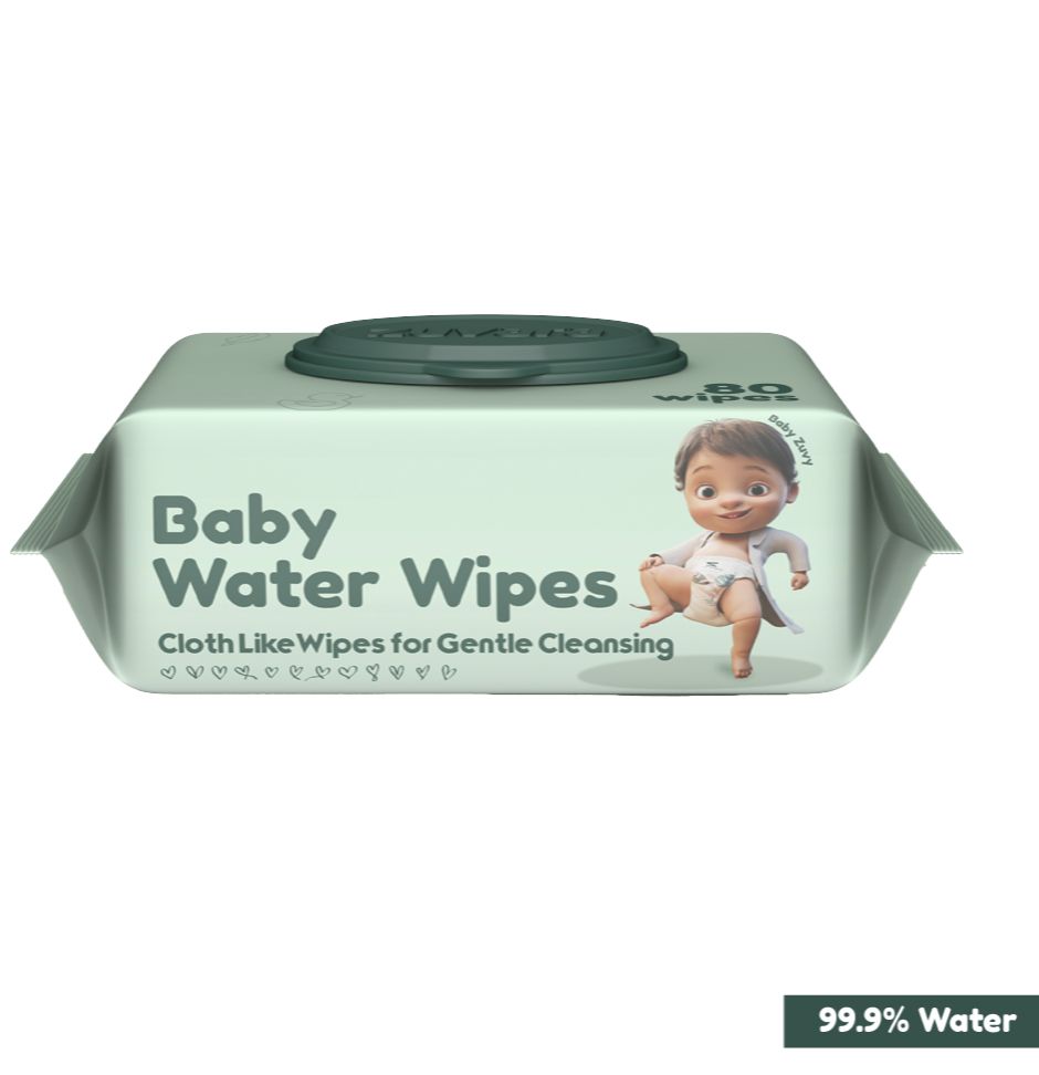 Zuvara Baby Water Wipes (80 Count)