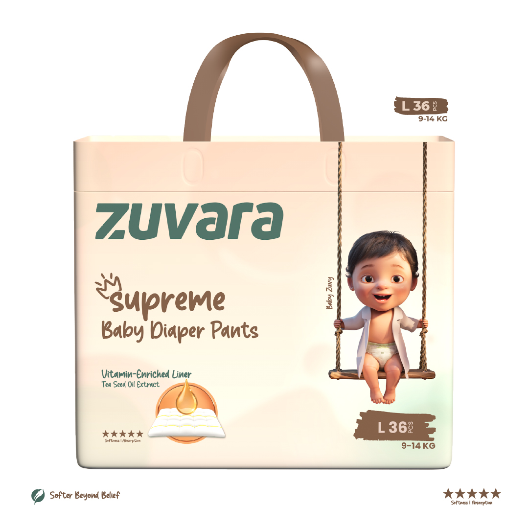 ZUVARA Supreme Diaper Pants - L (Pack Of 36)