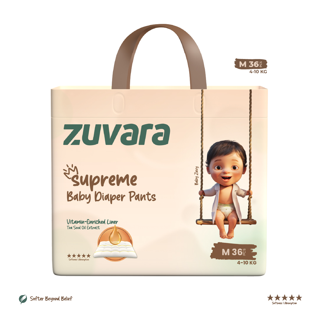 ZUVARA Supreme Diaper Pants - M (Pack Of 36)